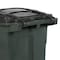 Toter 48 Gal. Trash Can Greenstone with Quiet Wheels and Lid ANA48 - alternate 3